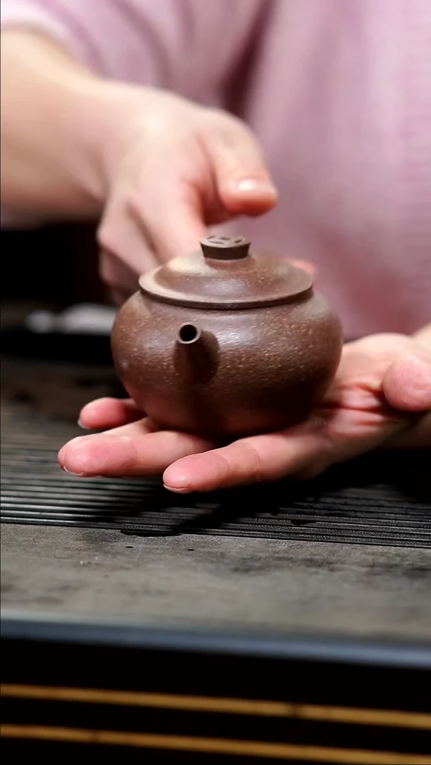 【闪购商品】紫砂茶壶紫气东来紫降坡款「聚宝盆」紫砂壶