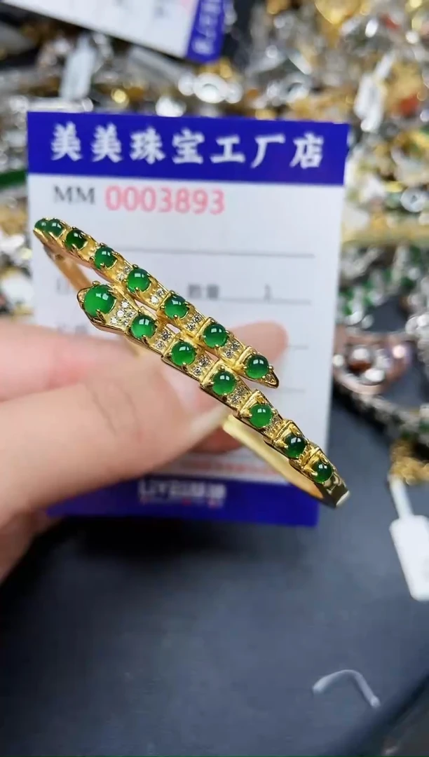 【闪购商品】翡翠颈饰银S925镶嵌3893