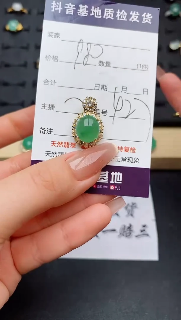 翡翠银S925镶嵌颈饰............