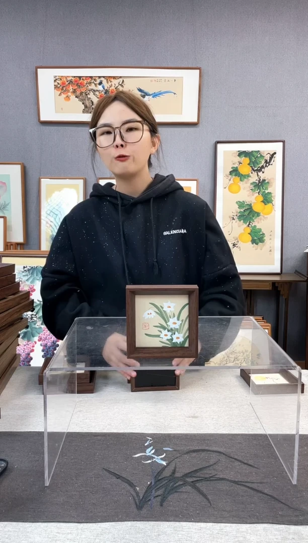 【闪购商品】国画5寸-小摆台作品-水仙