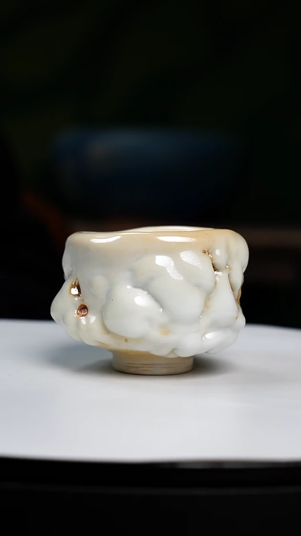 【闪购商品】吴远中未名窑蒙涛金银彩志野杯