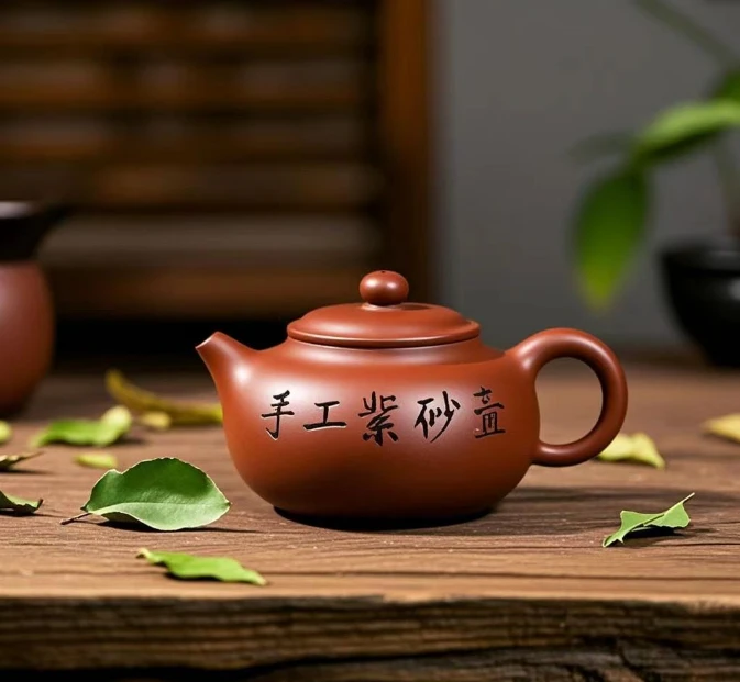 原矿手工紫砂壶一把