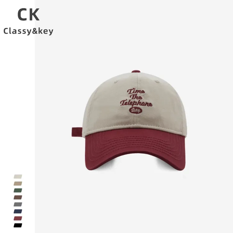 Classy key新加坡设计师联名款防晒棒球帽子百搭显脸小撞色鸭舌帽