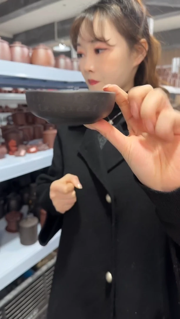 【闪购商品】紫砂盖杯紫砂盖杯普尔石黄