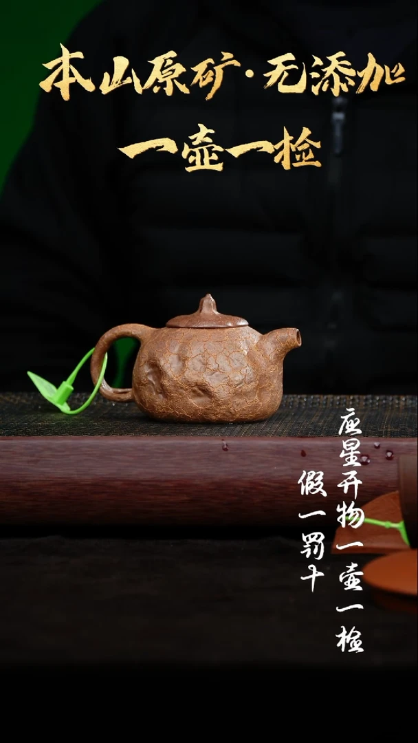 【闪购商品】紫砂茶壶003 柴烧老段泥 全手工龚春280cc