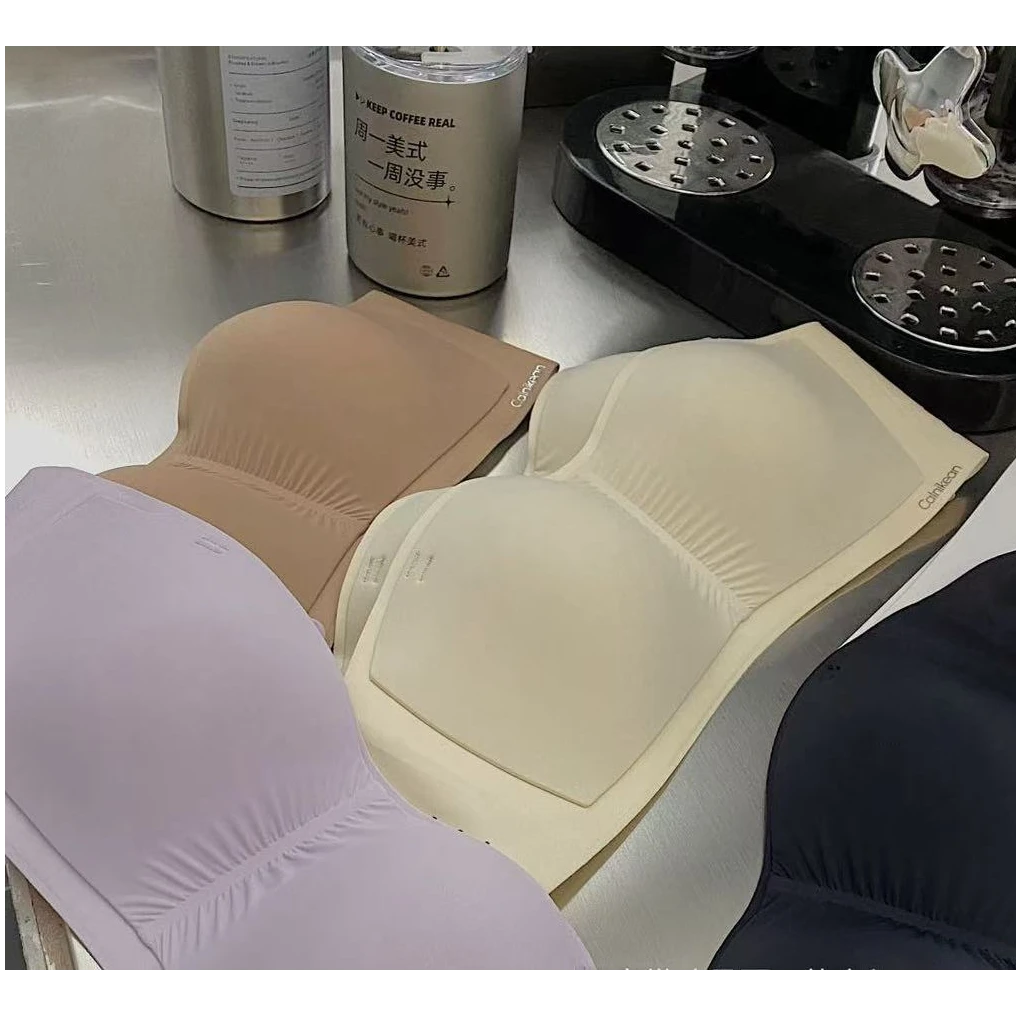 9718号0930#纯色一体内里无肩带两穿背心（配肩带）（预）