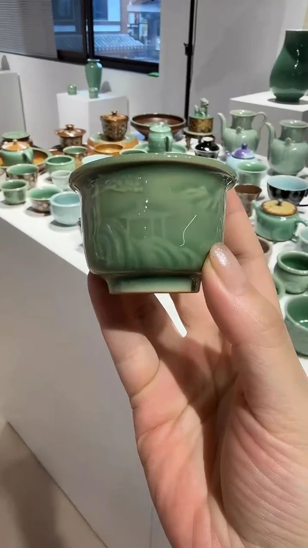 青瓷手工茶器包邮不带礼盒