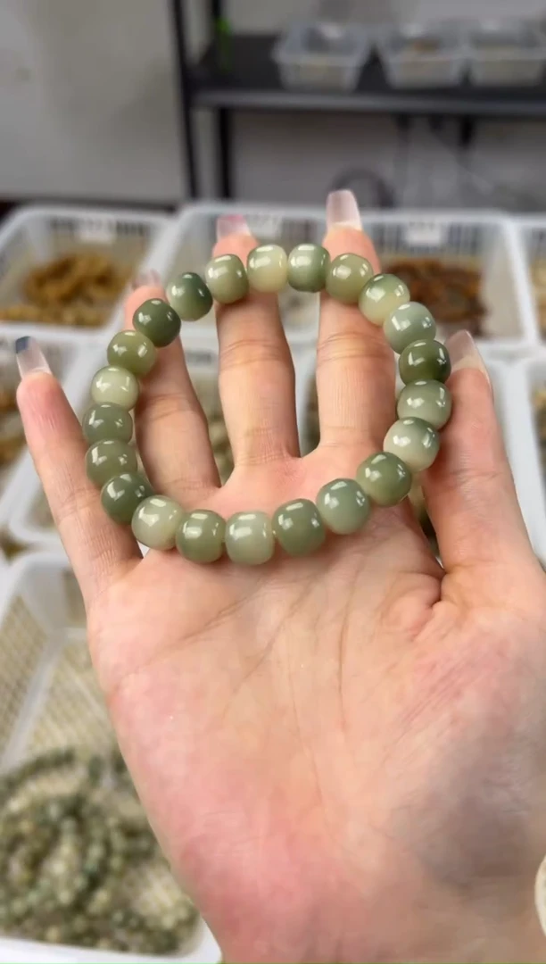 手串菩提根/象牙果卡10原生态绿飘花阴皮汉堡珠手串329