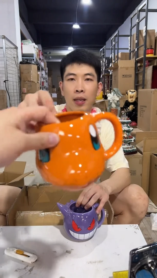 瓷片陶瓷小火龙头杯