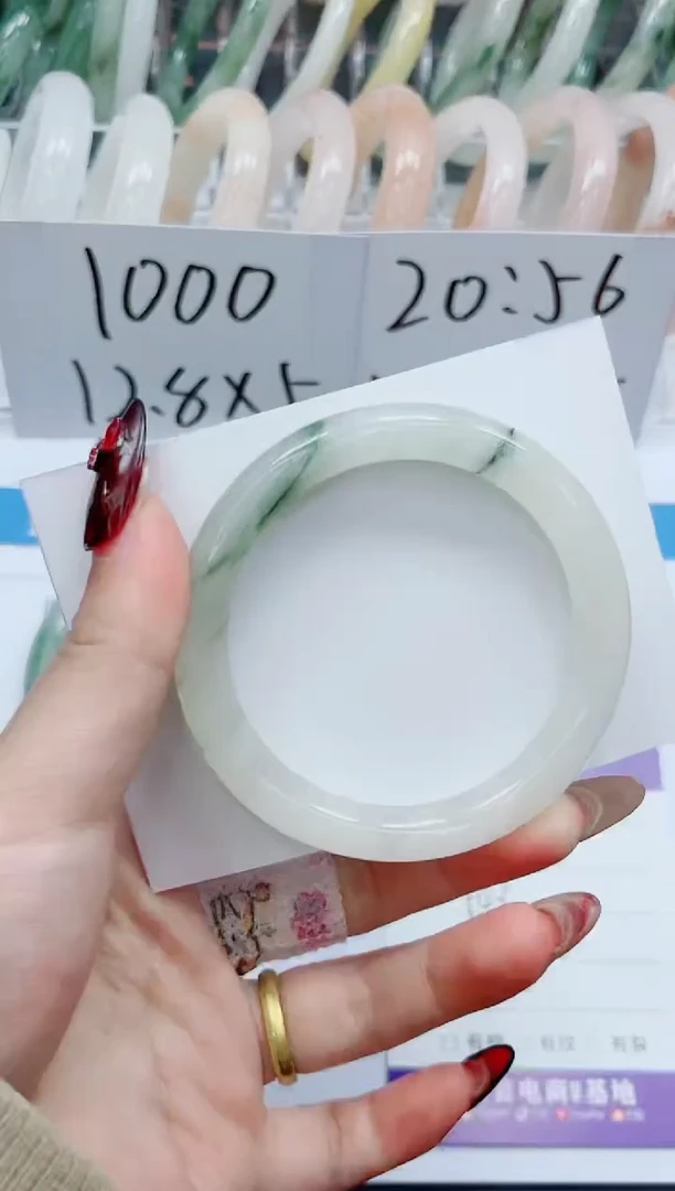 【闪购商品】石英质玉手镯未镶嵌6-54.3