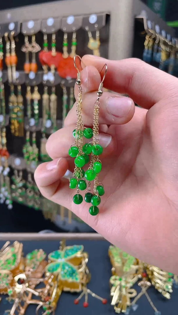 【闪购商品】翡翠耳饰合金0116翡翠饰品