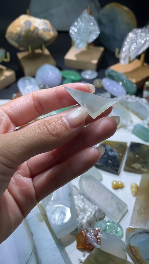 未镶嵌挂件翡翠美***糖材料