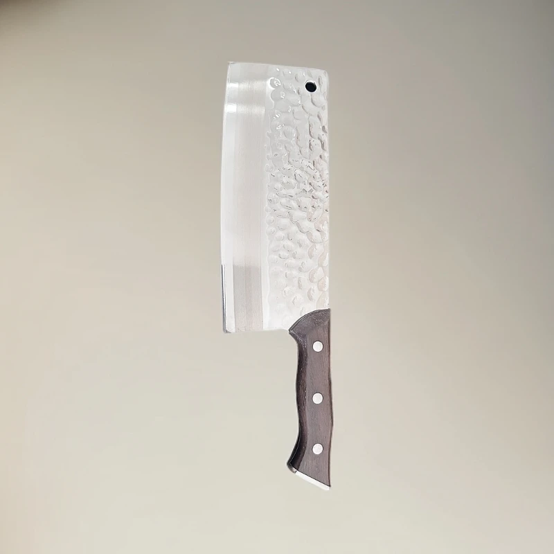 厨房高硬度锤纹锋利切片菜刀家用商用斩切刀砍骨切菜厨师专用超快