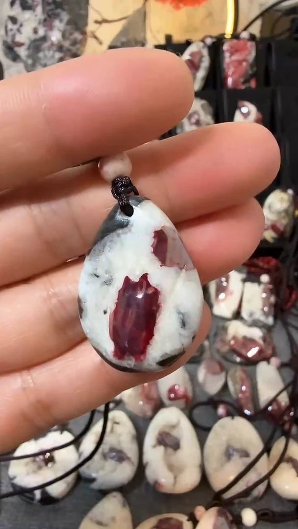 【闪购商品】天然辰砂大晶砂随行吊坠1