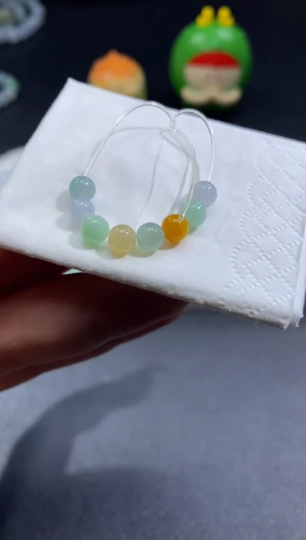 定制翡翠未镶嵌安****珠翡翠毛货-2076