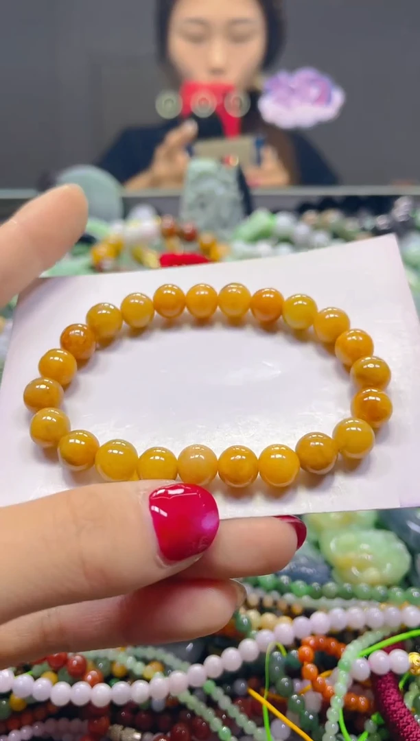 颈饰未镶嵌翡翠7MM/L/翡翠A货，一件也是批发价