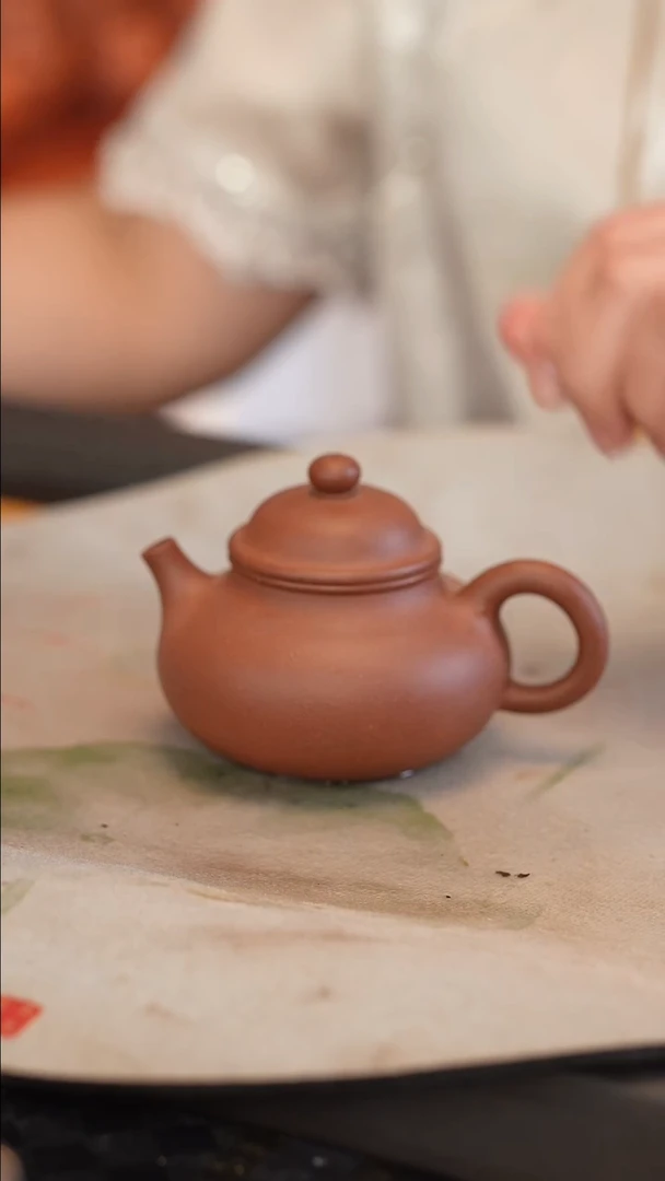 茶壶紫砂紫泥 容天 半手工 160cc