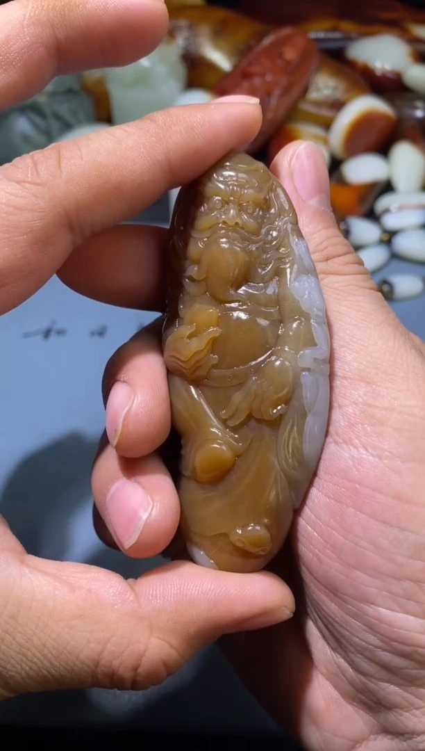 未镶嵌和田玉把件故**…和田玉