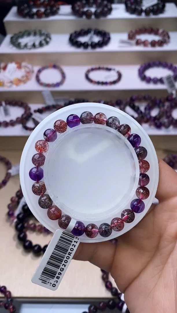 【闪购商品】水晶手链未镶嵌黑加仑超七7m+