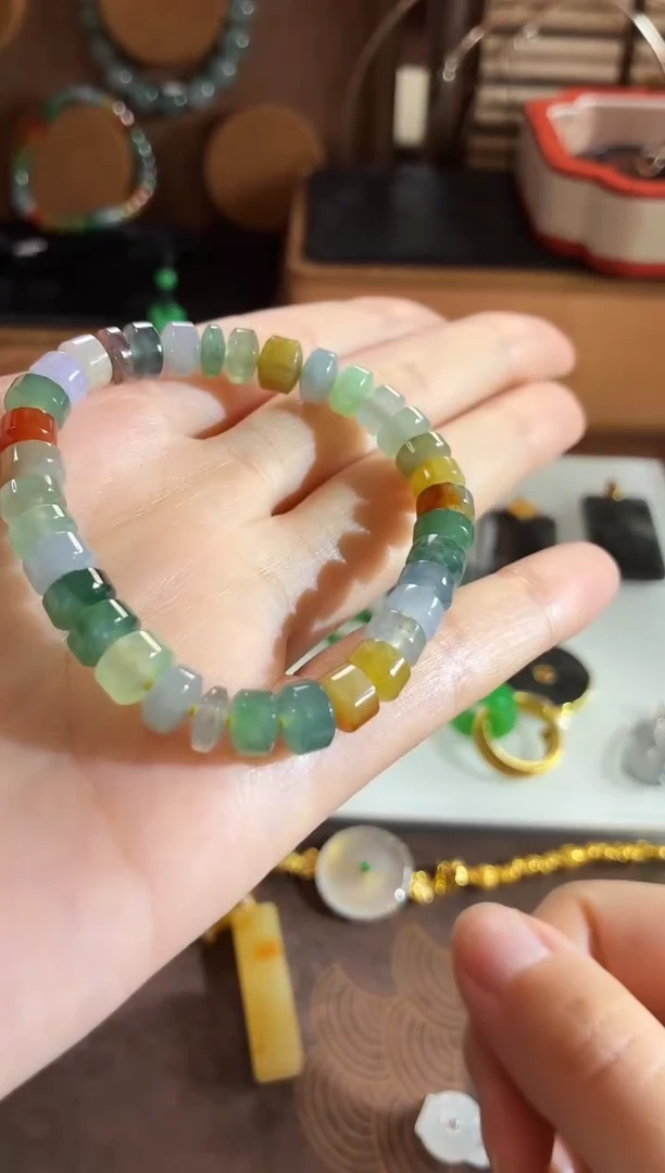 未镶嵌手串翡翠手饰