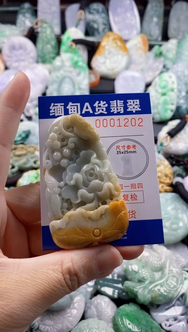 翡翠未镶嵌吊坠(不含链)1