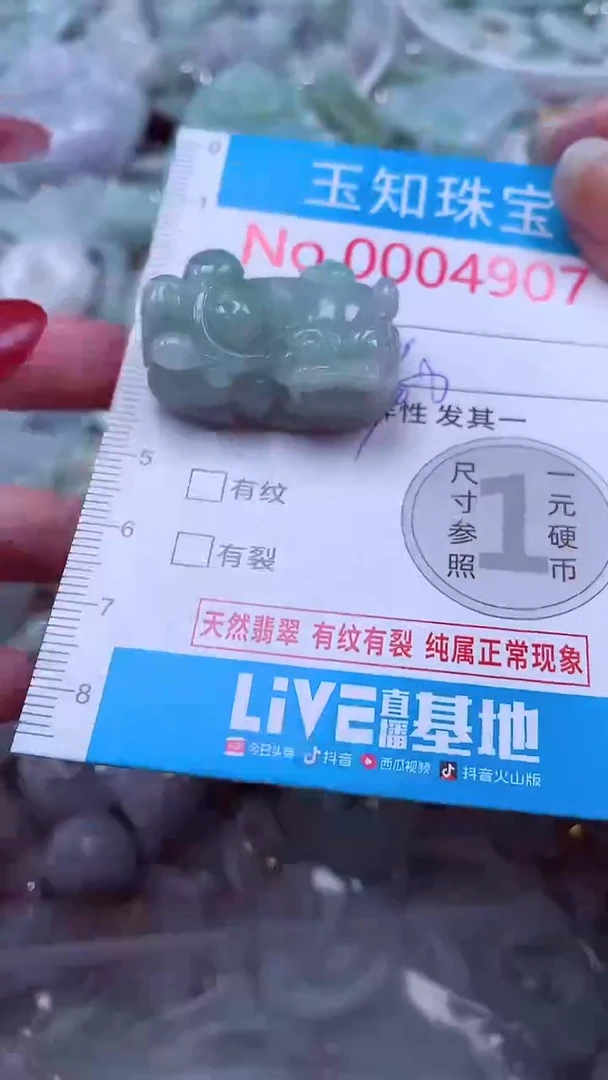 吊坠(不含链)未镶嵌翡翠4907