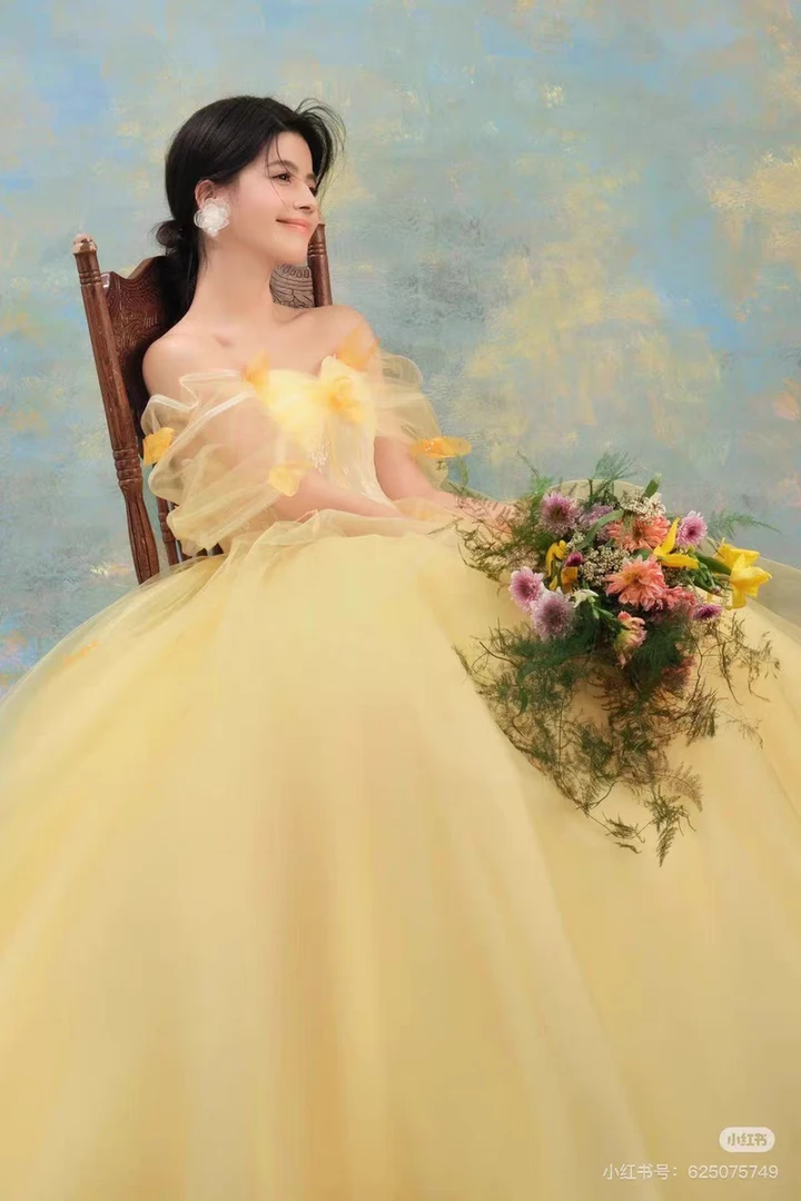品质婚纱主题婚纱礼服气质公主鱼尾蕾丝缎面直播间叫号再拍NO退换