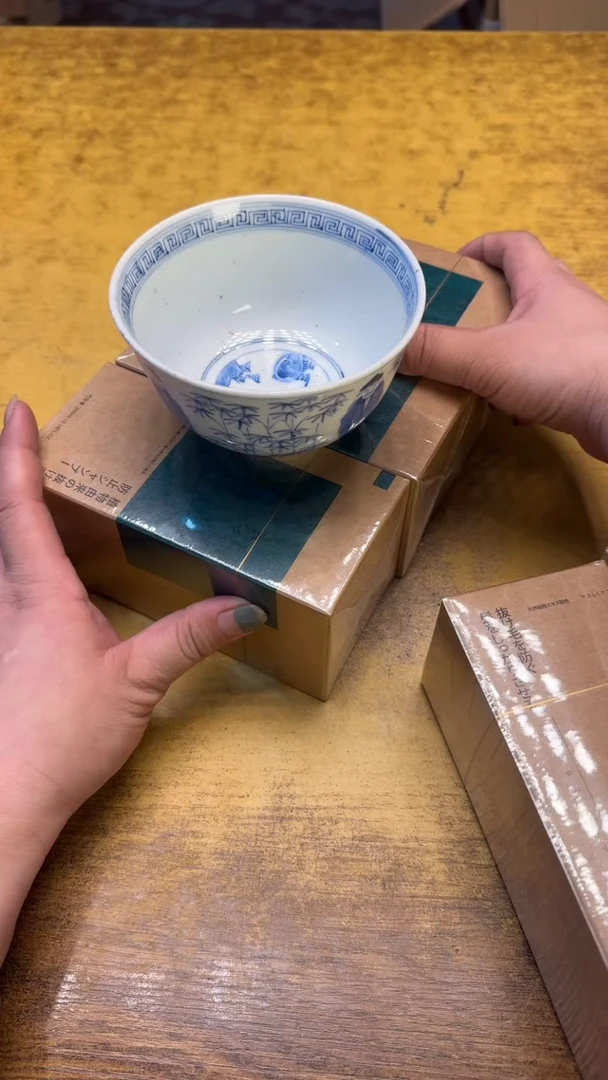 瓷器瓷器瑕疵破破100洗发三件碗