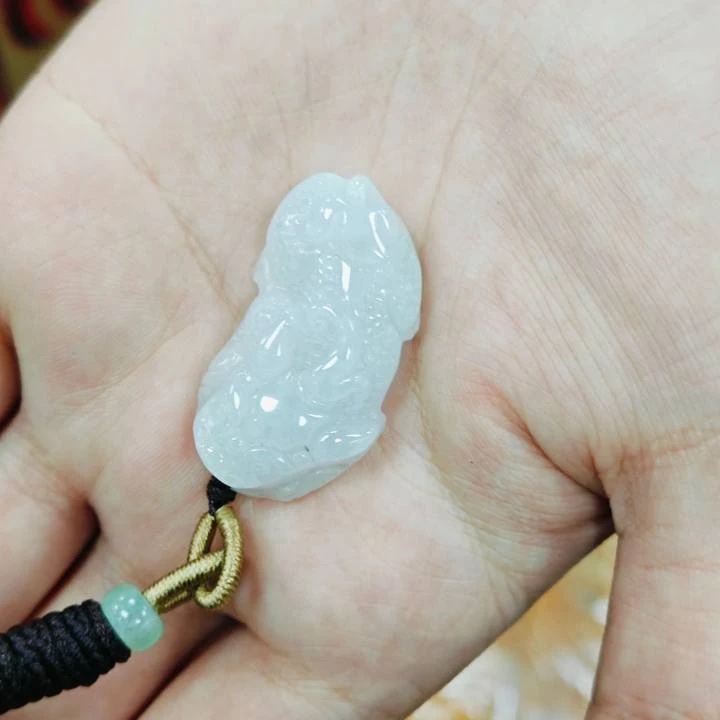翡翠冰貔貅吊坠挂件拍一个发一个 多样性发货-512296