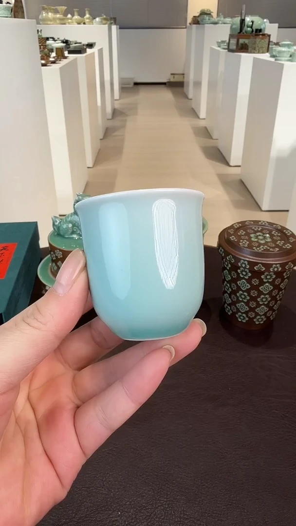青瓷手工茶器包邮不带礼盒