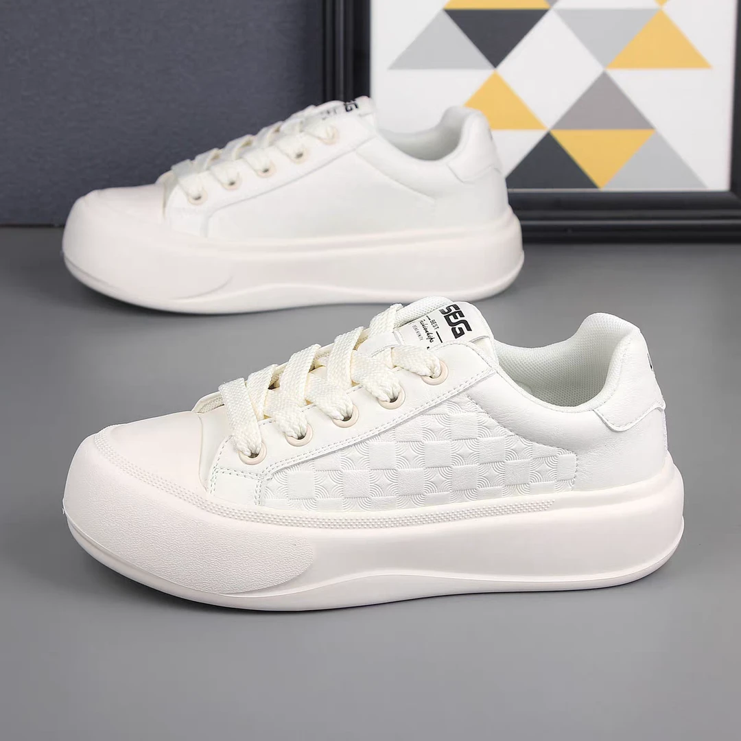 8060潮牌男鞋2025新款印花小白鞋