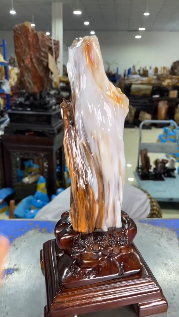 硅化玉摆件未镶嵌7