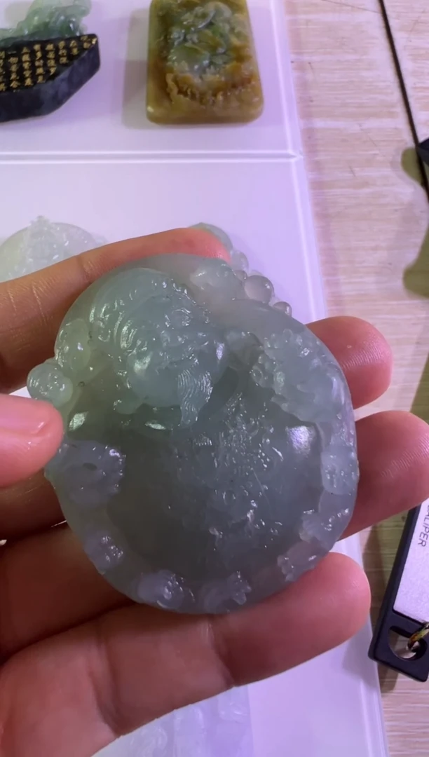 未镶嵌定制翡翠财神