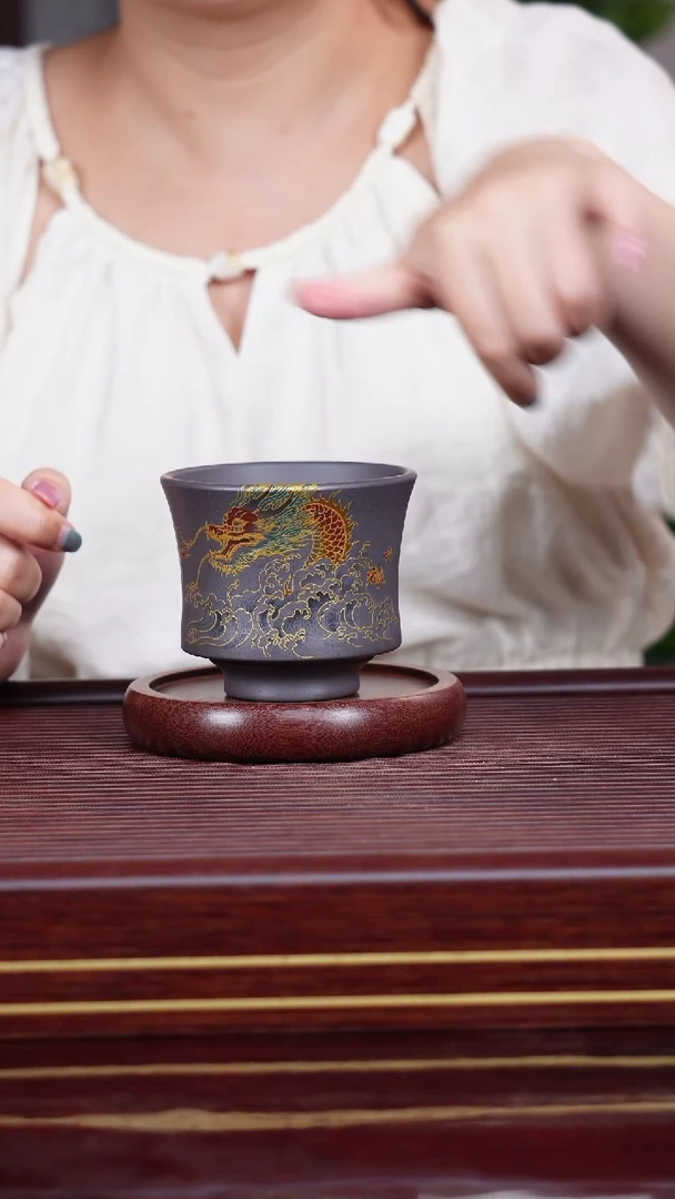 茶杯紫砂宜兴原矿紫砂主人杯