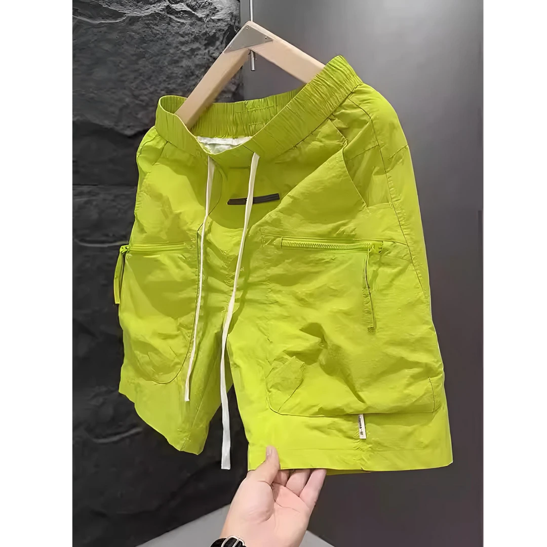 速干工装短裤男士2025夏季直筒宽松休闲五分裤薄款短裤男款夏季