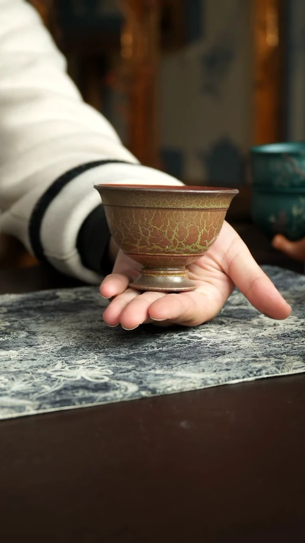 茶杯紫砂90号 贝壳烧 尾货清仓炸漏宜兴紫砂原矿作品