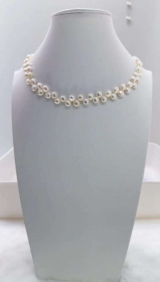 【闪购商品】淡水珍珠DA银S925镶嵌d197 项链