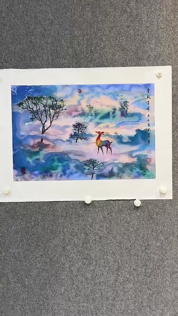 国画王忠权-3平尺-花鸟国画