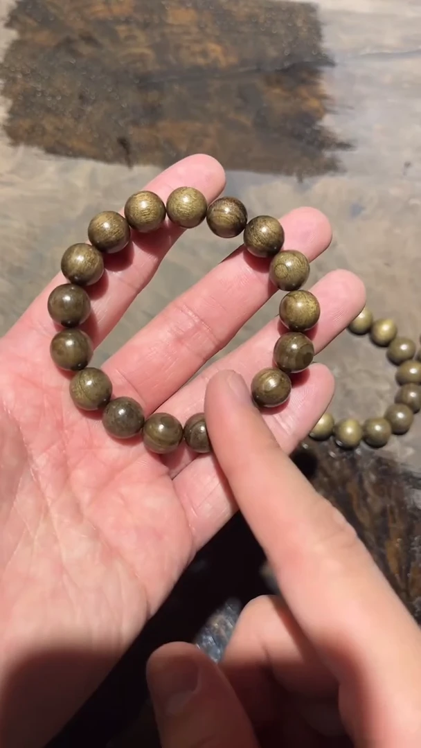 【闪购商品】金丝楠手串/手链金丝楠乌木1.2mm果香味木作念珠手串