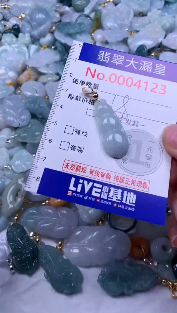 吊坠(不含链)未镶嵌翡翠4123