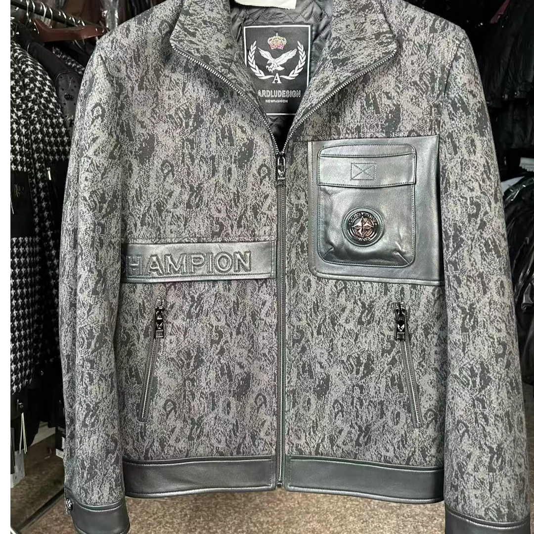 EUROPEAN名品店男士绵羊皮2003灰