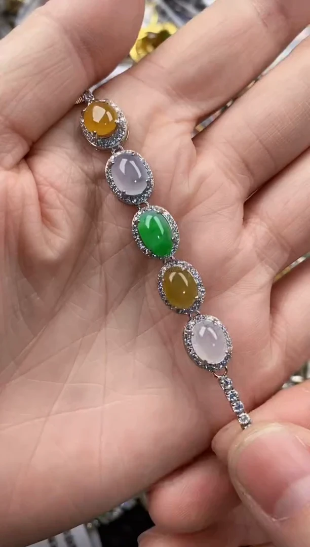 银S925镶嵌戒指翡翠222   1