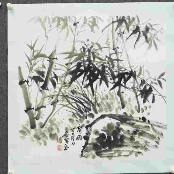 现货， 唐老师，68*68，花鸟，声雨