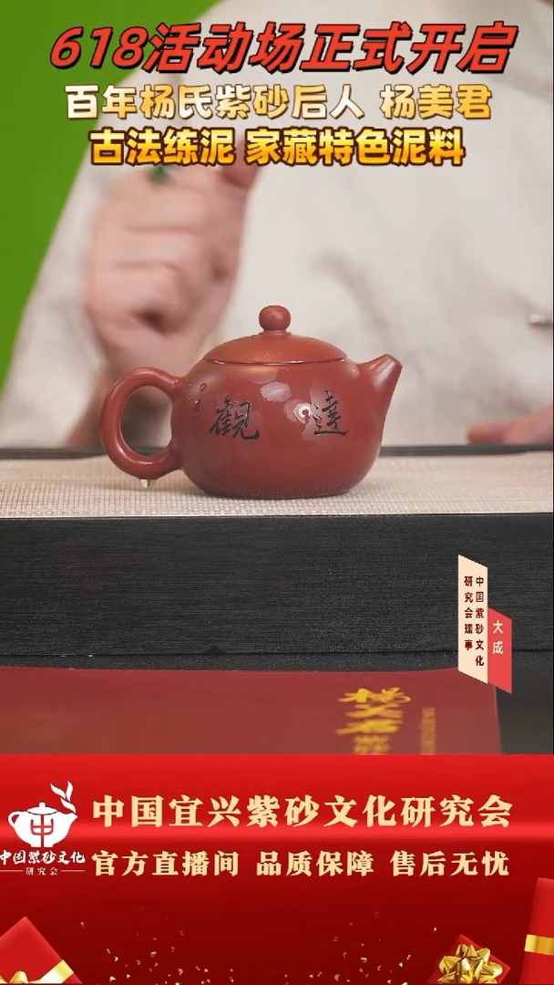 茶壶紫砂19号杨美君 杨氏大红袍 240cc左右