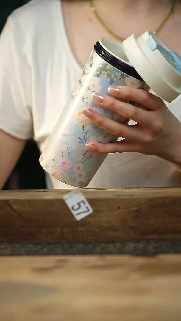 新品 陶瓷内胆吸管杯！