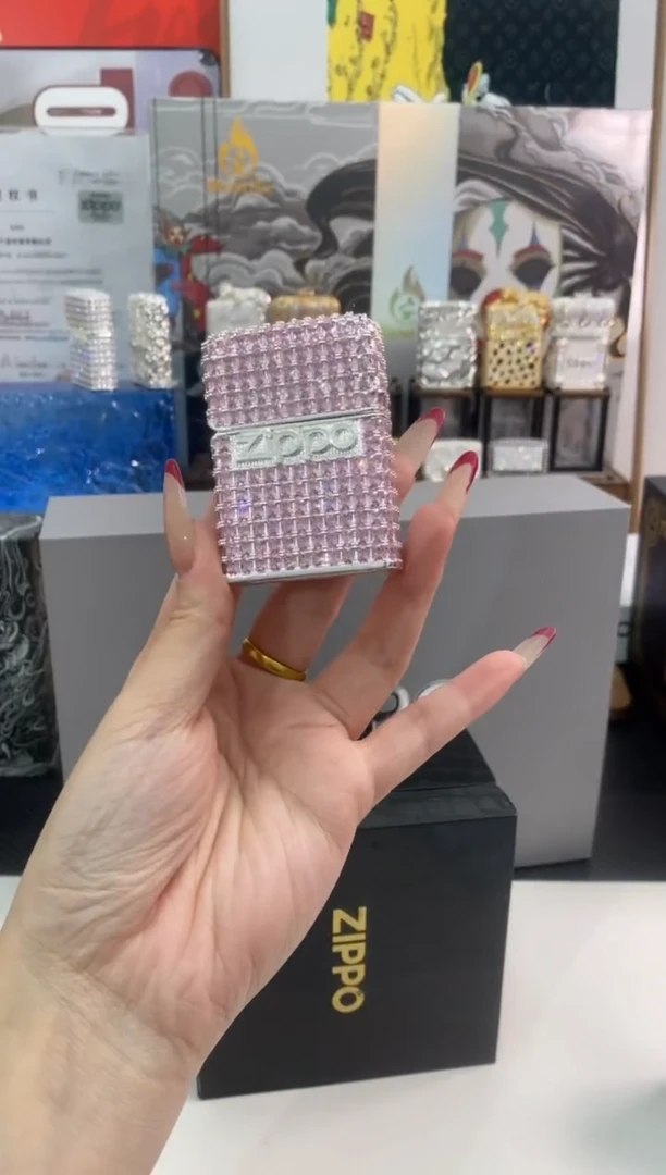 镜面ZIPPO粉钻星辰