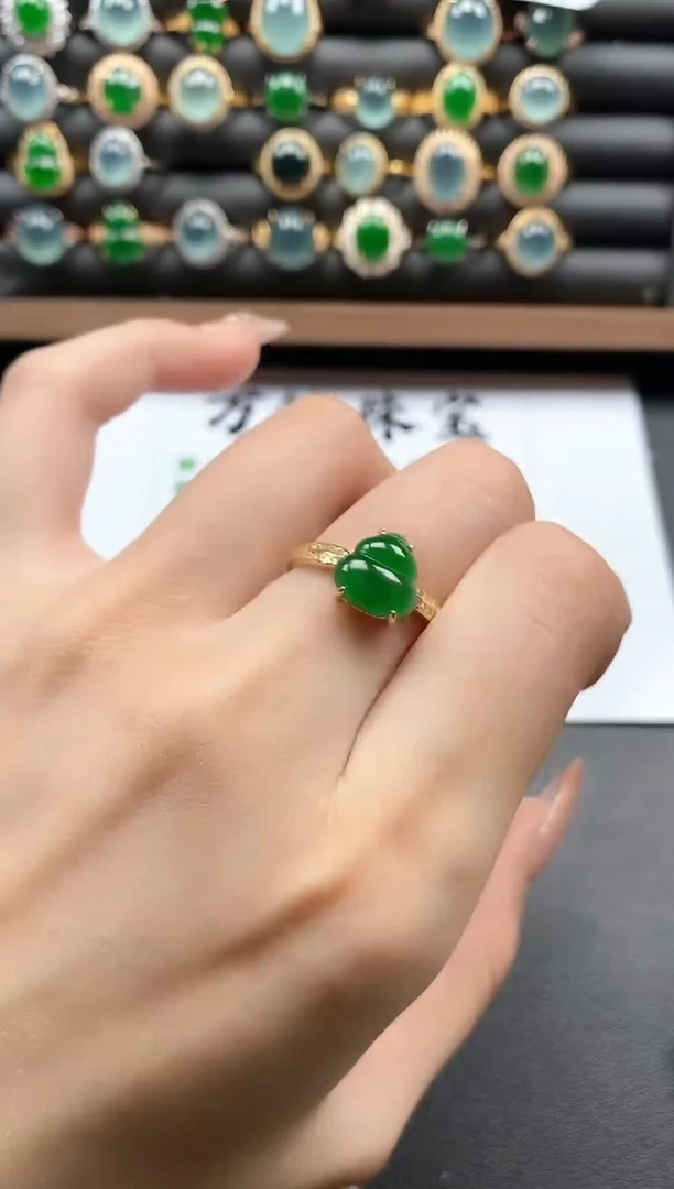 银S925镶嵌戒指翡翠5151