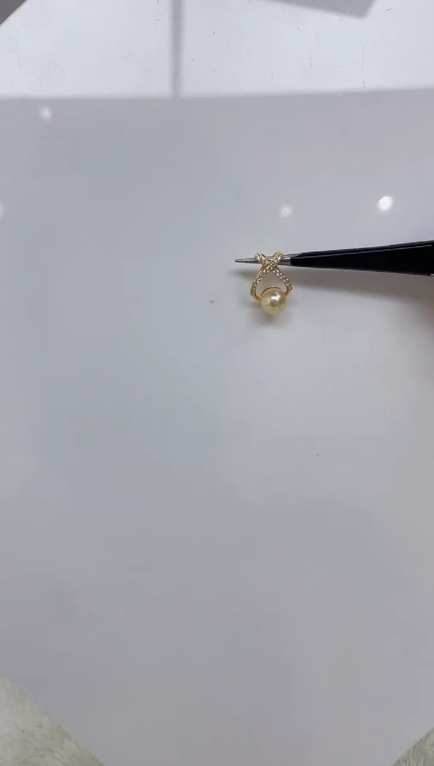 海水珍珠银S925镶嵌颈饰