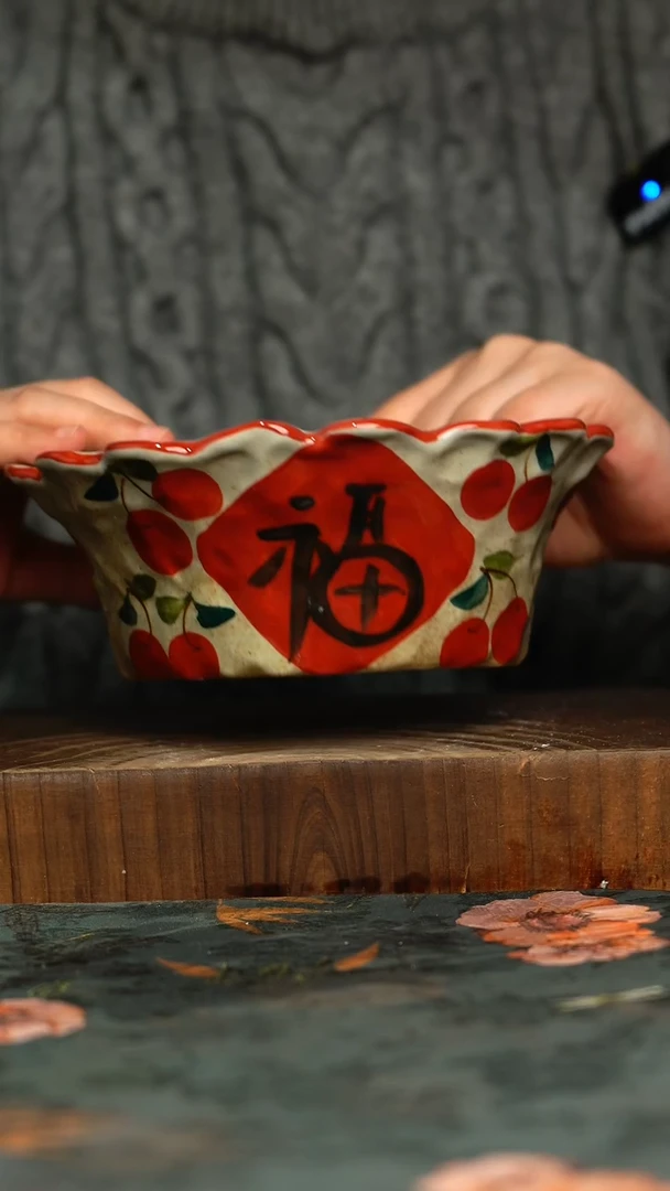 杯釉下彩手工手绘同款陶器