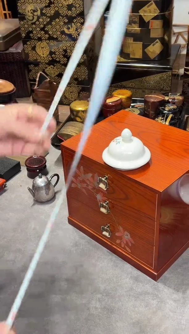 金莳绘 小柜子 大漆漆器大漆漆器